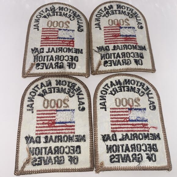 BSA Calverton National Cemetery Memorial Day Decoration Of Graves 2000 Patch New - Picture 3 of 3